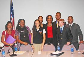 [Picture]: Council Vice-Chair Marilynn Bland (D) - District 9, with Teen Talk Panelists